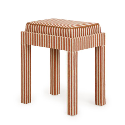 Kora Terracotta Cotton Jute Designer Stool