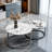 2X Nesting Round Coffee Table Round Sintered Stone Living Room Table