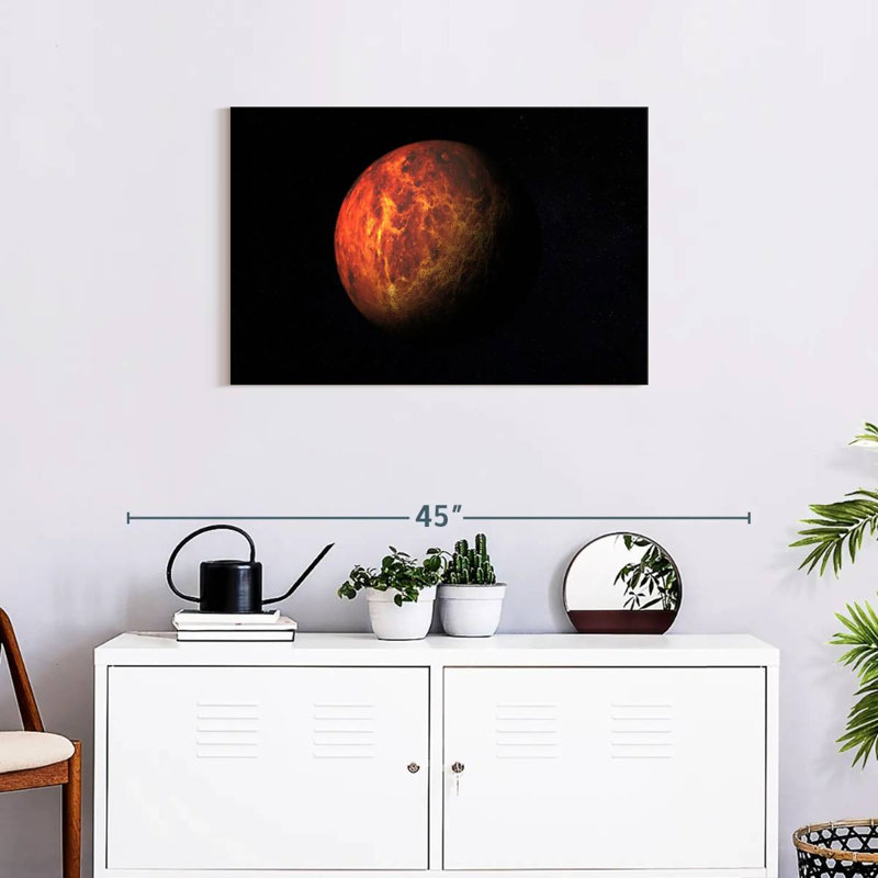 Oberle Planet Mars, 20" H x 30" W