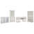 4 Pcs:Desk,Filing Hutch,Storage Cabinet,Bookcase is out of stock