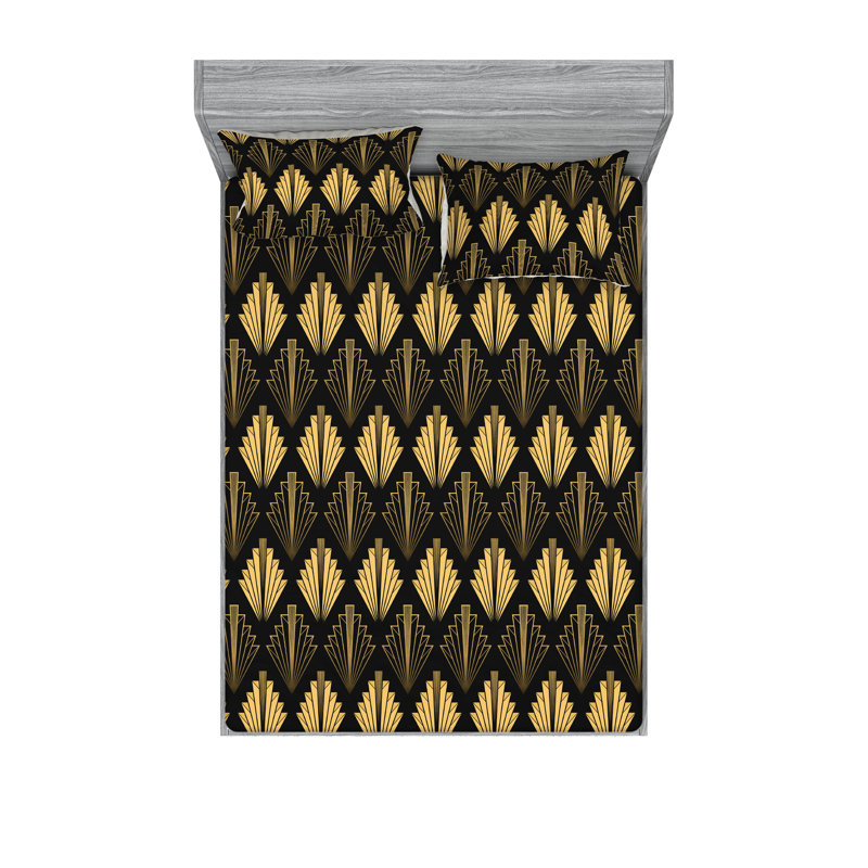 Drap-housse et taie décorative Ambesonne, Ensemble de draps très grand californien avec 2 t