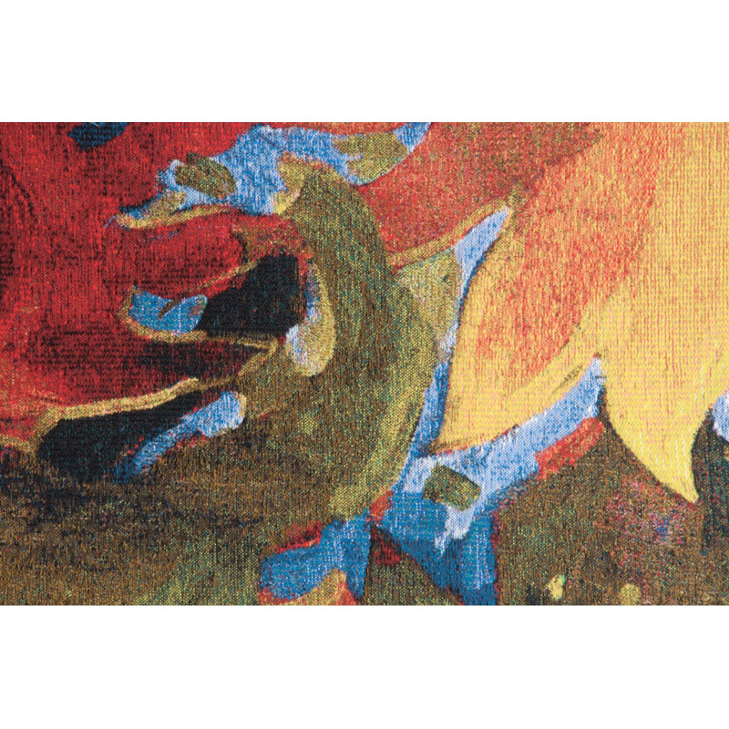Loom Woven Cotton Blend Wall Hanging, 37" H x 37" W x 0.15" D