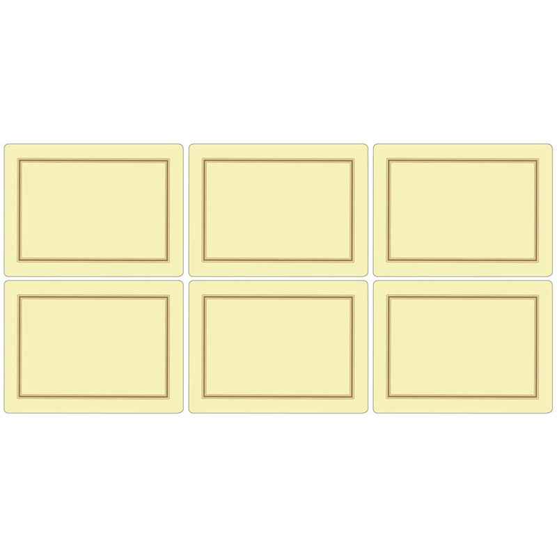 Portmeirion, Pimpernel, Placemats - Classic Black, Yellow