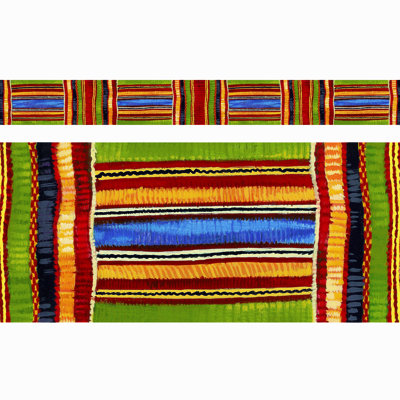 Kente Cloth Straight Edge Classroom Border