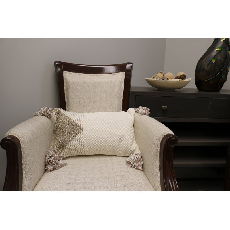 Abstract Wool Blend Throw Pillow