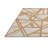 Evalynn Abstract Machine Woven Chenille/Polyester Area Rug in Gold-304287510