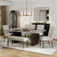 Mitton Modern 6-piece Dining Set, 3d Faux Concrete Table With 4 Chairs And Bench