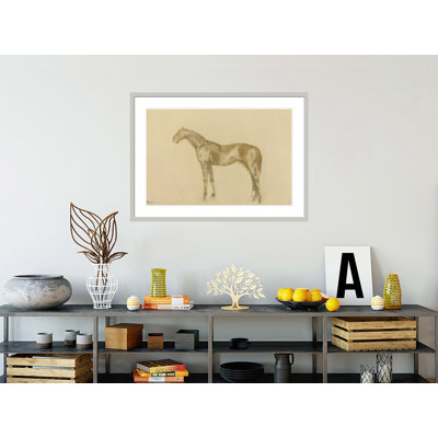 «Horse» par Edgar Degas - impression giclée sur cadre