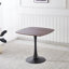 Ensemble de table de salle à manger en MDF noir avec pieds en métal, style moderne pour la cuisine et la maison