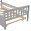 Lit simple avec lit gigogne, cadre de lit plateforme avec tête et pied de lit, pour un petit espace de vie dans la chambre à coucher, aucun sommier nécessaire-1913142725