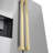 ZLINE Autograph Edition 36 in. 28.9 cu. ft. Standard-Depth French Door External Water Dispenser Refrigerator with Dual Ice Maker in Fingerprint-Resistant Stainless Steel and Champagne Bronze Modern Handles-95996607