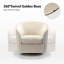 Fauteuil demi-tonneau en velours Holden-2053120366