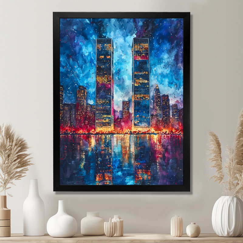 Picarsic - paysages, art mural sur toile, Noir, noir, noir, noir, H 20 po x l 12 po, Reproduction encadrée d'une seule photo