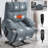 Ergonomic Power Lift Recliner With Vibration Massage And Lumbar Heating In Grey-blue Fabric For Ultimate Relaxation And Comfort