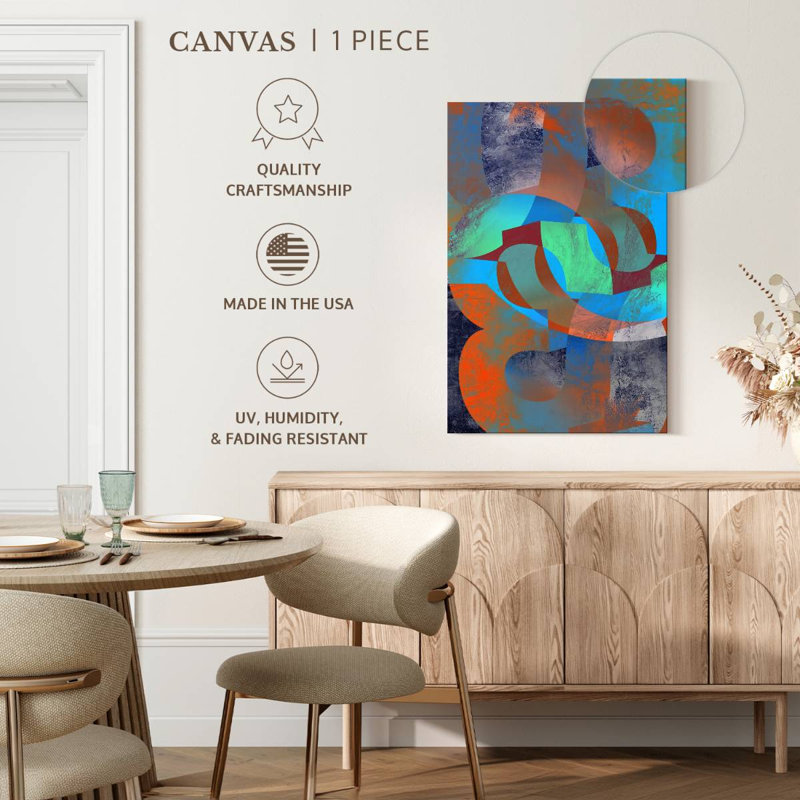 Avery Contemporary géométrique XV, H 51 po x l 34 po