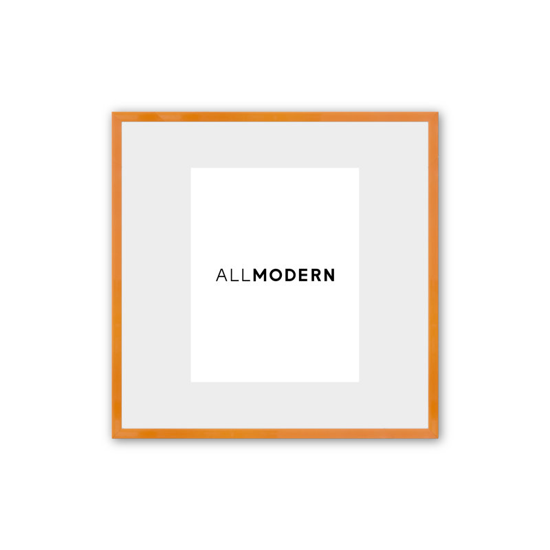 Cadre photo Benny, 13,75 po x 13,75 po, Tapis inclus, Orange marmelade