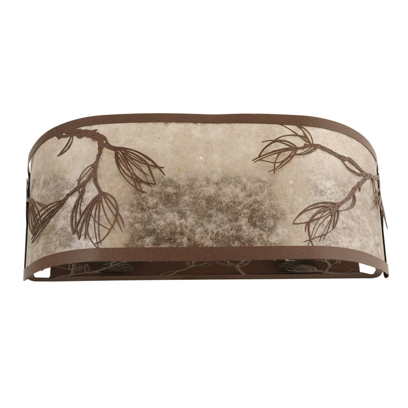 Rustic Lodge Flush Mounted Sconce