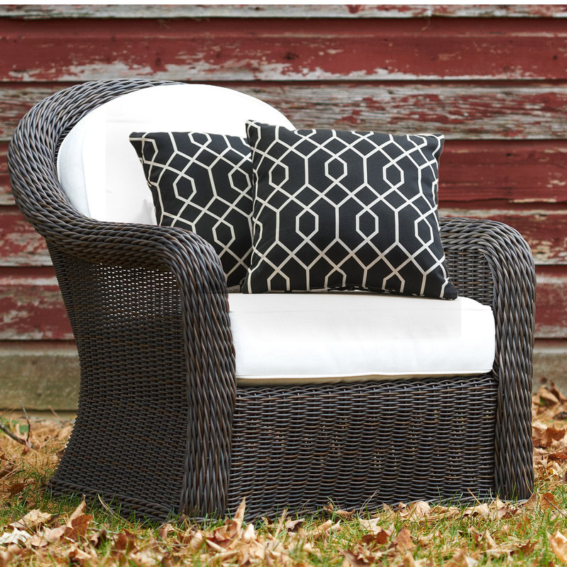 Geometric Down Outdoor Reversible Throw Pillow, Yellow