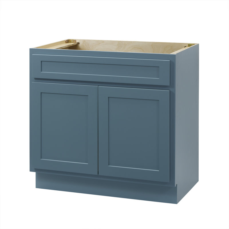 Hibbitts 33'' Single Bathroom Vanity Base Only, Sea Green