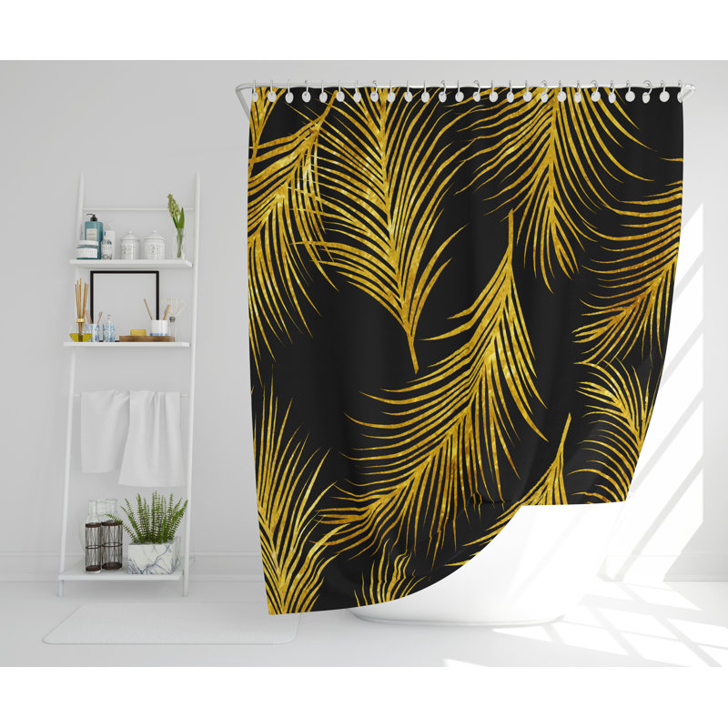 Leisha Polyester Shower Curtain Set, 168cm H x 168cm W