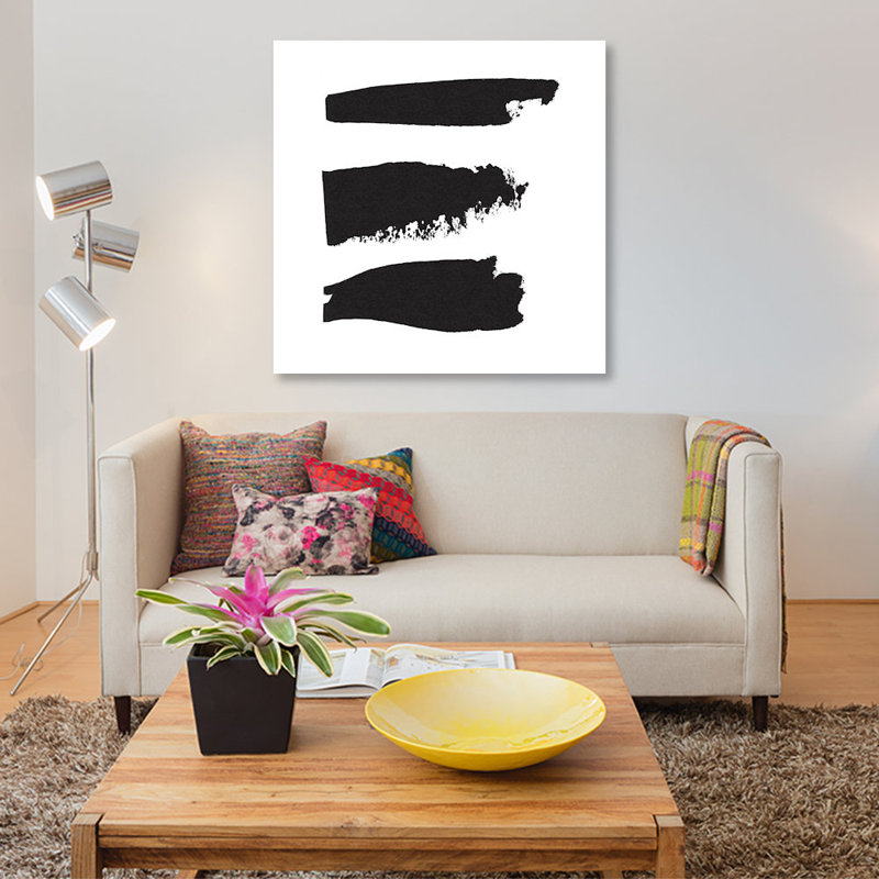 « three company i », reproduction d’impression sur toile tendue, H 12 po x l 12 po x P 1,5 po, Toile tendue, Pas de tapis