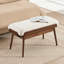 Banc d'entrée classique et minimaliste en tissu avec cadre en bois et banc de bout pour le salon de la chambre à coucher-527111254-526440985