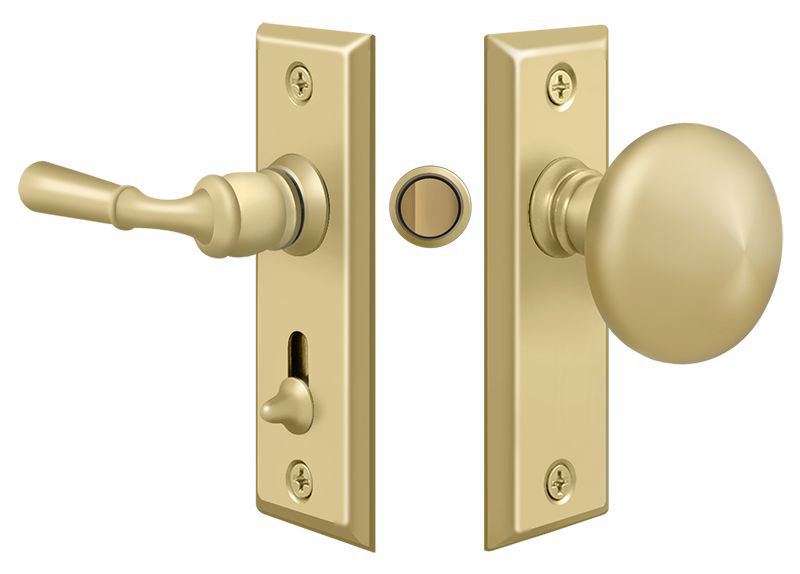 Handle With Knob, Unlacruered Brass