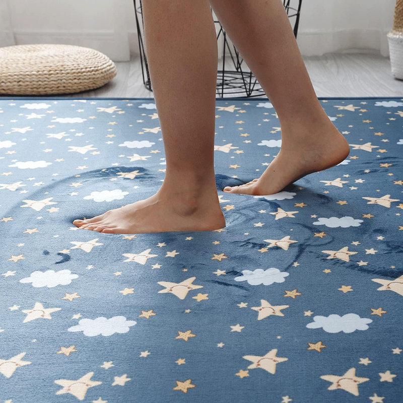 Rayle Washable Rug, Square 4'11"