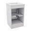 Meuble-lavabo élégant de 20 pouces avec meuble-lavabo avec support de porte et tablette réglable-1114290685