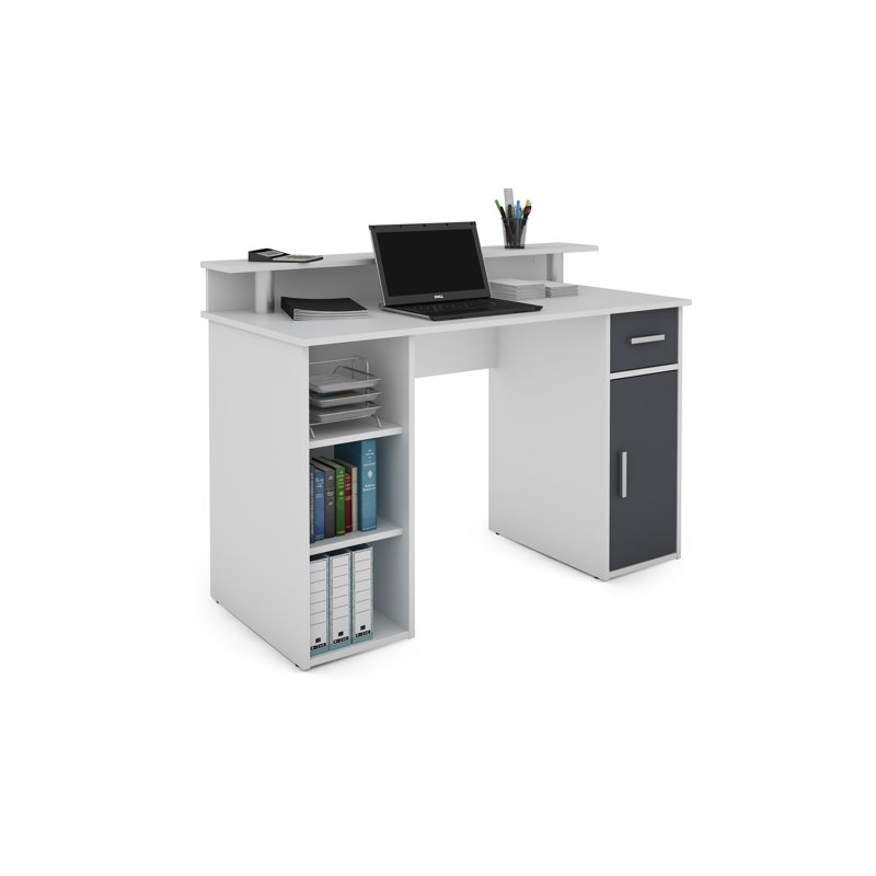 Wilton Desk, White/Anthracite, White