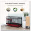 Cage pour petits animaux avec plateforme à roulettes et rampe