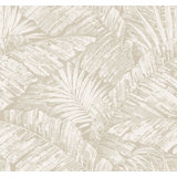 Palm Cove Toile Floral Vinyl Wallpaper Roll