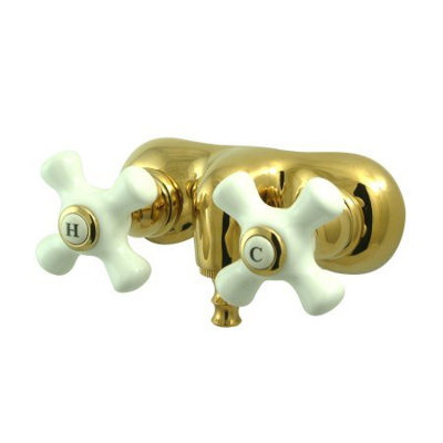 Hot Springs Double Handle Wall Mounted Clawfoot Tub Faucet