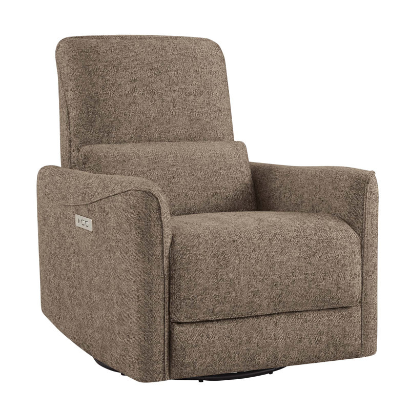 Fauteuil inclinable électrique pivotant, Lin tissé performance Lena