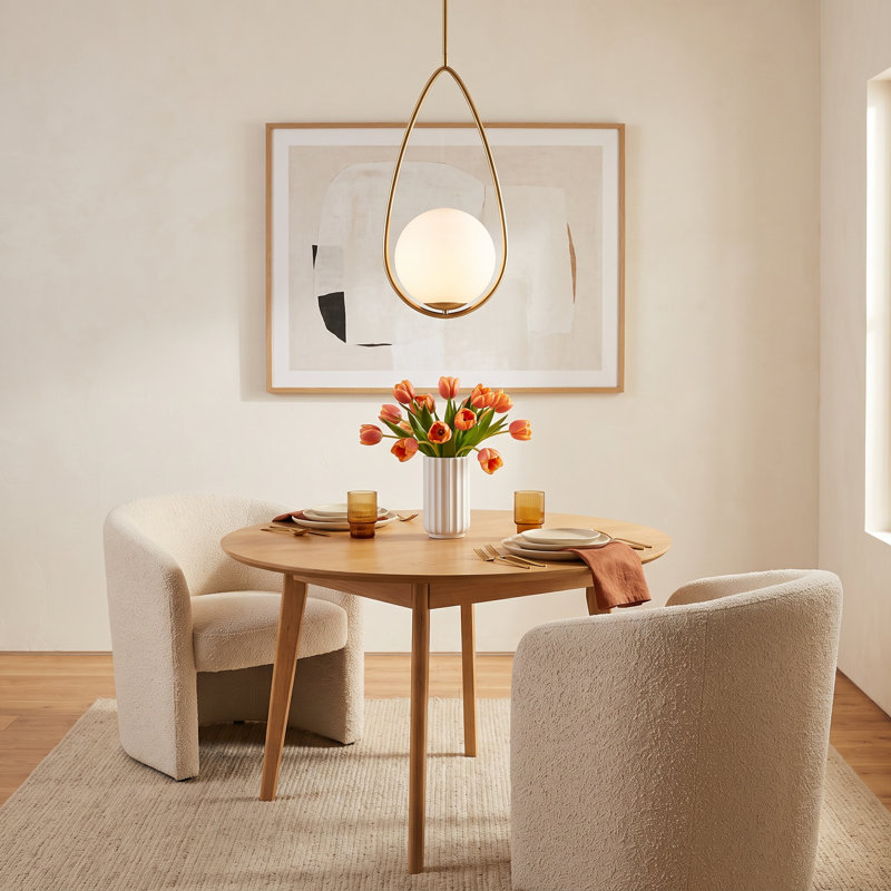 Alain 1 - Light Single Pendant, Burnished Brass