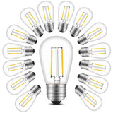25-Pieces Clear Shatterproof 2 Watt S14 LED Bulbs 2700K Dimmable