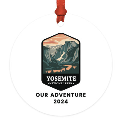 Custom Metal Hiking Engagement Ornament Our Adventure Christmas Tree Decor