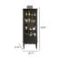 Armoire à vin 26,77 po French Retro