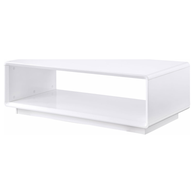 Fletcher White High Gloss Rectangular Cocktail Coffee Table