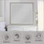 Miroir avec miroir et finition champagne