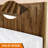  Bosk Acacia Wood Bed Frame with Headboard, King & Queen Size Fluted Pattern Inspired, Mid-Century Modern Style Platform Bed – FSC Certified, Noise-Free, Easy Assembly, No Box Spring Needed-121121531-121121532