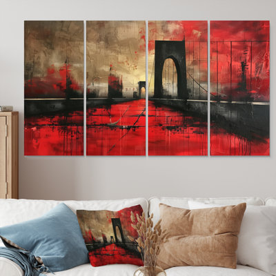 «Black Bridge», art mural noir