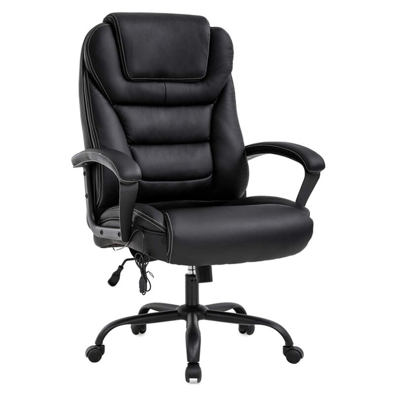 Fauteuil de bureau ergonomique Big and Tall, Noir
