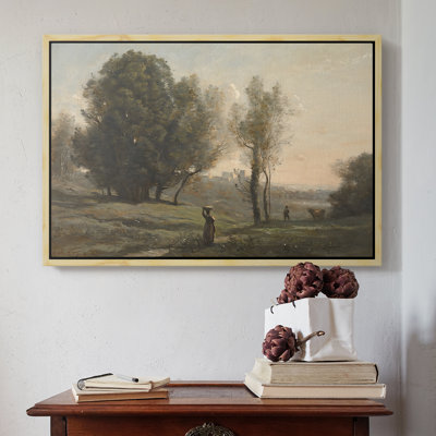Paysage (Souvenir des Landes), v. 1872 - Jean-Baptiste-Camille Corot - Toile tendue avec châssis Corot