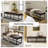 Anahli 60'' W Modern Industrial Genuine Leather Bench with Tufted Design-1041358480