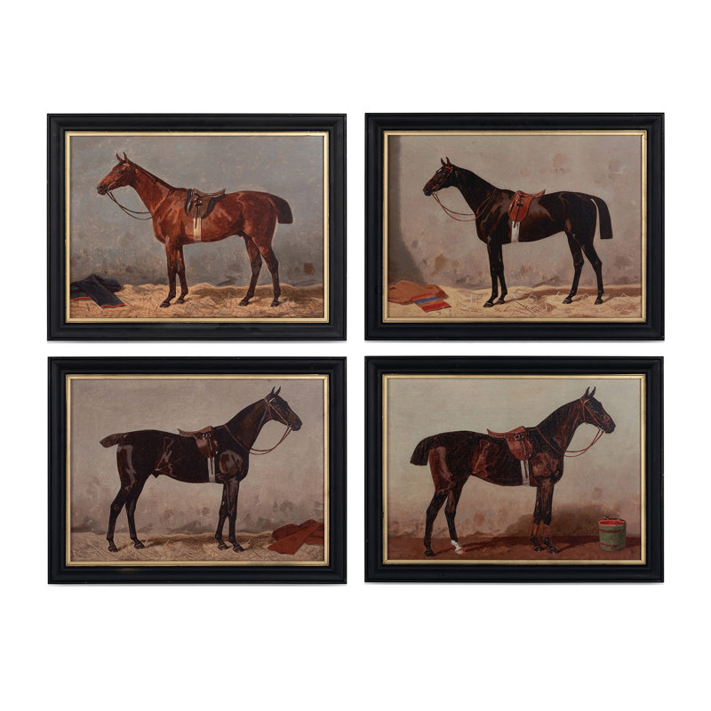 English Riding Horses Framed Print