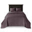 Grand couvre-lit réversible mauve pour grand lit - Le matelassage pour un rembourrage luxueux en coton prélavé, surdimensionné pour convenir au matelas, comprend 2 taies décoratives faciles à nettoyer à la machine