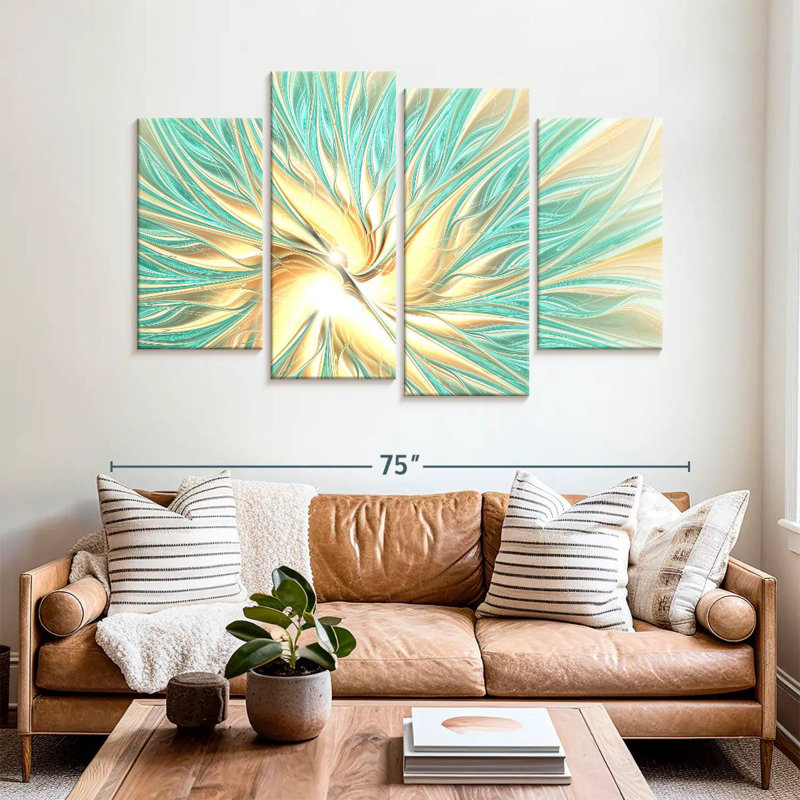 Avery Abstract Sun Spectacle, 42" H x 68" W