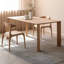 Burlywood Rectangular Solid Wood Dining Table-1067745470
