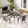Argyri Square 5-Pieces Patio Dining Set With Cushions